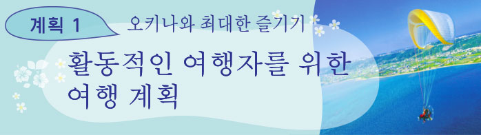 2일간(1박 여행) 오키나와 최대한 즐기기 활동적인 여행자를 위한 여행 계획