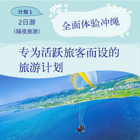 2 日游（隔夜旅游）全面体验冲绳 专为活跃旅客而设的旅游计划